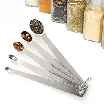 5PCS/Set Stainless Steel Measuring Spoons Mini Size spoon Spoon Tools set Kitchen utensils cup Baking baking Coffee W0S4
5PCS/Set Stainless Steel Measuring Spoons Mini Size spoon Spoon Tools set Kitchen utensils cup Baking baking Coffee W0S4