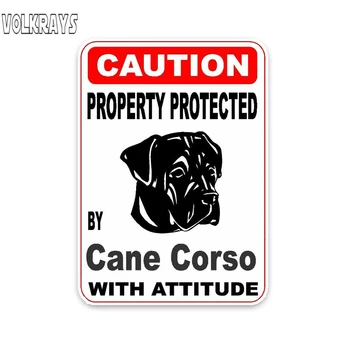 Volkrays Personality Car Sticker Property Protected By Cane Corso Dog Accessories Reflective Waterproof Vinyl Decal,13cm*9cm
Volkrays Personality Car Sticker Property Protected By Cane Corso Dog Accessories Reflective Waterproof Vinyl Decal,13cm*9cm