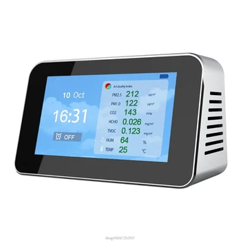 Portable Digital LCD display Quick Sensing Air Quality Monitor Gas Pollution Meter Detector PM2.5+CO2+Formaldehyde(HCHO) O07 20
Portable Digital LCD display Quick Sensing Air Quality Monitor Gas Pollution Meter Detector PM2.5+CO2+Formaldehyde(HCHO) O07 20