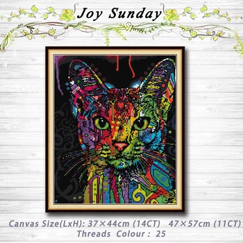 Colorful Cat animals decor painting 14CT 11CT counted cross stitch kits embroidery sets Needlework Sets Home decor
Colorful Cat animals decor painting 14CT 11CT counted cross stitch kits embroidery sets Needlework Sets Home decor