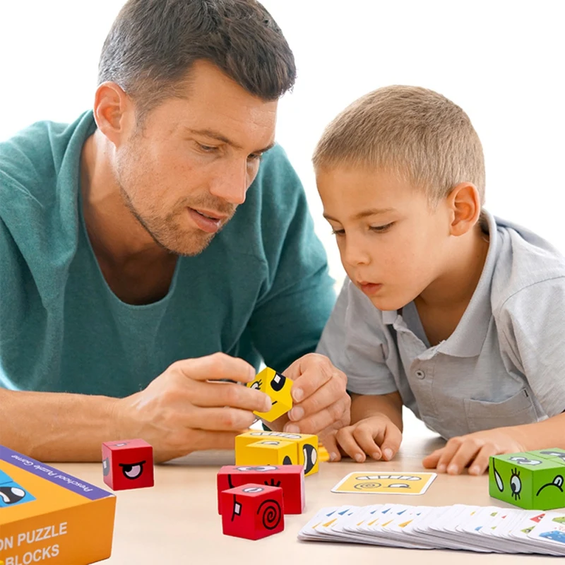 Family Toy Cartoon Face Changing Cube Building Block Kids Early Education Logic Training Thinking Challenge Level Board Game Toy
Family Toy Cartoon Face Changing Cube Building Block Kids Early Education Logic Training Thinking Challenge Level Board Game Toy