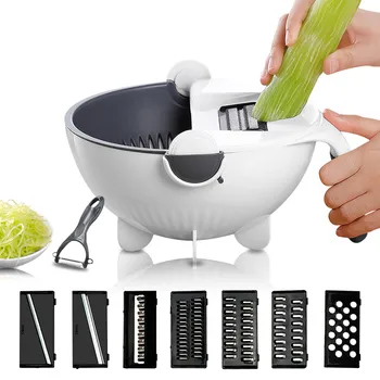Rotate Vegetable Cutter Manual Slicer Fruit Cutter Mandoline Choppers Veggie Shredder Grater Carrot Potato Cutting Tool
Rotate Vegetable Cutter Manual Slicer Fruit Cutter Mandoline Choppers Veggie Shredder Grater Carrot Potato Cutting Tool