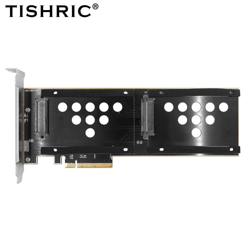 TISHRIC Dual Port U.2 To PCIE 8X Adapter Board Only Support U.2 SSD Riser Card Apply To PCI-E X8 X16 Card Slot Interface Adapter
TISHRIC Dual Port U.2 To PCIE 8X Adapter Board Only Support U.2 SSD Riser Card Apply To PCI-E X8 X16 Card Slot Interface Adapter