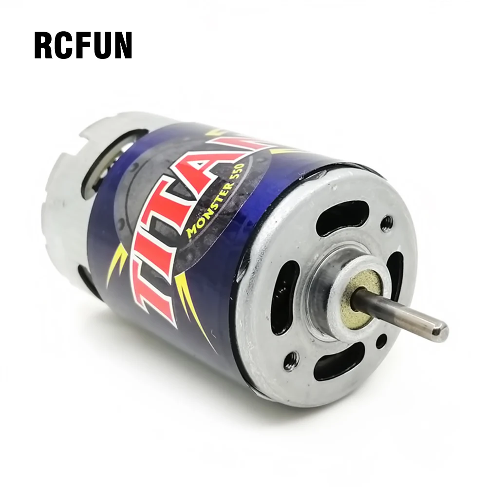 RC 3975 Titan 21-Turn 21T 550 Motor 14.4 volts Fan-Cooled Forward & Reverse For 1/10 E-Revo E-Maxx Monster Truck F128 for TRX4 S
RC 3975 Titan 21-Turn 21T 550 Motor 14.4 volts Fan-Cooled Forward & Reverse For 1/10 E-Revo E-Maxx Monster Truck F128 for TRX4 S