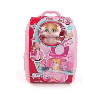 Kids Pet Pretend Play Toy Playset Simulation Portable Backpack Pet Care Toy Early Age Development Educational Toy 
Kids Pet Pretend Play Toy Playset Simulation Portable Backpack Pet Care Toy Early Age Development Educational Toy