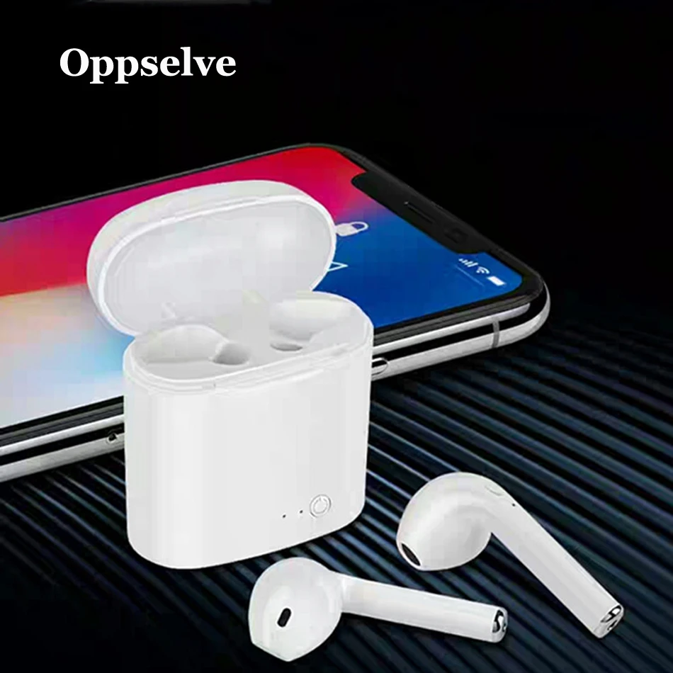 Oppselve i7s TWS Bluetooth Earphone Stereo Earbud Wireless Headphones With Charging Box Mic Sports Headsets For All Mobile Phone
Oppselve i7s TWS Bluetooth Earphone Stereo Earbud Wireless Headphones With Charging Box Mic Sports Headsets For All Mobile Phone