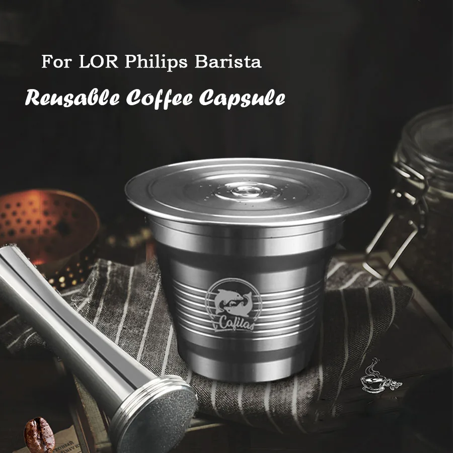 Refillable Stainless Steel Coffee Capsule Pod For Nespresso For Philips LOR Barista LM8012 Machine Coffee filters
Refillable Stainless Steel Coffee Capsule Pod For Nespresso For Philips LOR Barista LM8012 Machine Coffee filters