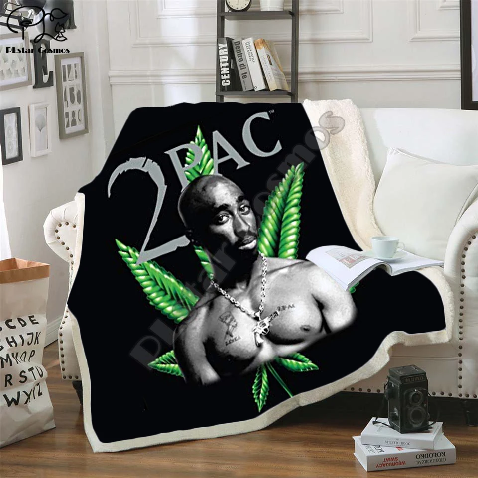 Plstar Cosmos Hip Hop Rapper 2Pac funny character Blanket 3D print Sherpa Blanket on Bed Home Textiles Dreamlike style-1
Plstar Cosmos Hip Hop Rapper 2Pac funny character Blanket 3D print Sherpa Blanket on Bed Home Textiles Dreamlike style-1