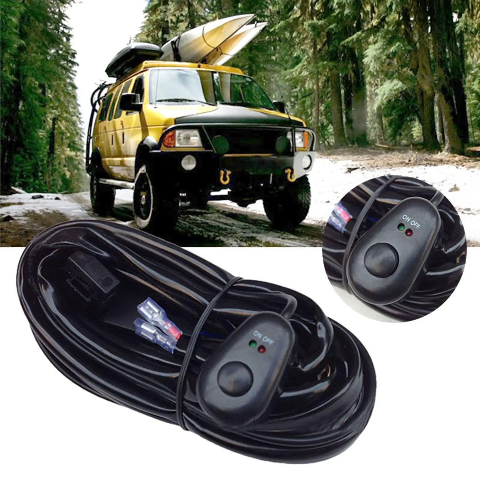 300W IP68 9.84ft Car Wiring Harness 40A Power Relay with Switch for 300W LED Light Bars Wiring Harness Car Light Accessories
300W IP68 9.84ft Car Wiring Harness 40A Power Relay with Switch for 300W LED Light Bars Wiring Harness Car Light Accessories