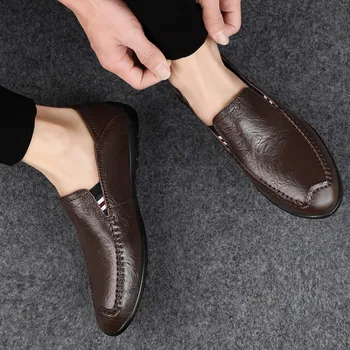 Genuine Leather Men Casual Shoes Luxury Brand Nice Mens Loafers Moccasins Breathable Slip On Black Driving Shoes Plus Size May30
Genuine Leather Men Casual Shoes Luxury Brand Nice Mens Loafers Moccasins Breathable Slip On Black Driving Shoes Plus Size May30