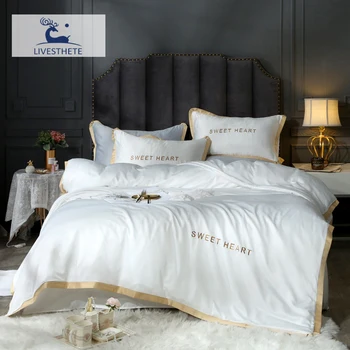 Liv-Esthete 100% Silk Healthy For Skin White Bedding Set Luxury Double Duvet Cover Set Silky Pillowcase Flat Sheet Bed Linen
Liv-Esthete 100% Silk Healthy For Skin White Bedding Set Luxury Double Duvet Cover Set Silky Pillowcase Flat Sheet Bed Linen