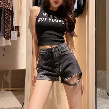 New Chic Fashion Pin Shorts Jeans Woman High Waist Blue Black Sexy Cuffs Mini Denim Pants Woman Korean Summer Hot Shorts Jean
New Chic Fashion Pin Shorts Jeans Woman High Waist Blue Black Sexy Cuffs Mini Denim Pants Woman Korean Summer Hot Shorts Jean