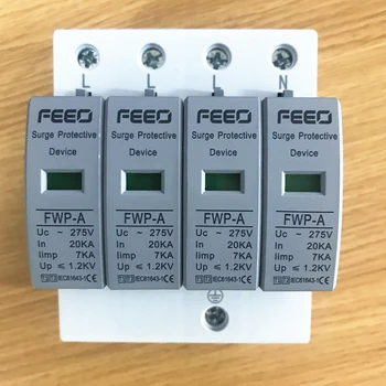 FEEO 4P 275V AC SPD Type 1+2 AC Surge Protective Device 7KA Arrester Device
FEEO 4P 275V AC SPD Type 1+2 AC Surge Protective Device 7KA Arrester Device