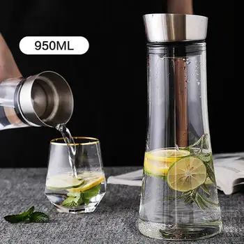 950ML Large Capacity High Borosilicate Glass Tea Pot Kettle Stainless Steel Cover Water Jug Water Pots Kettles
950ML Large Capacity High Borosilicate Glass Tea Pot Kettle Stainless Steel Cover Water Jug Water Pots Kettles