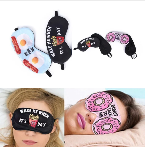 Фото Cartoon Sleeping Mask Eyepatch Eyeshade Eye Cover Lovely Printing Nap Care Shade Travel Relax Sleep Aid for Man Women | Красота и