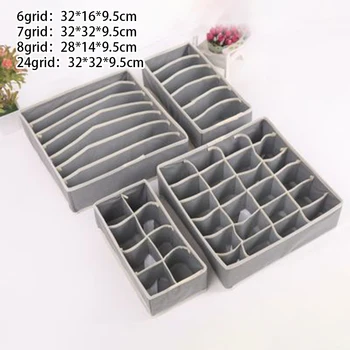 4Pcs/set 6/7/8/24 Grid Foldable Underwear Sock Bra Tie Storage Box Multi Grid Divider Closet Organizer Store Thick Winter Socks
4Pcs/set 6/7/8/24 Grid Foldable Underwear Sock Bra Tie Storage Box Multi Grid Divider Closet Organizer Store Thick Winter Socks