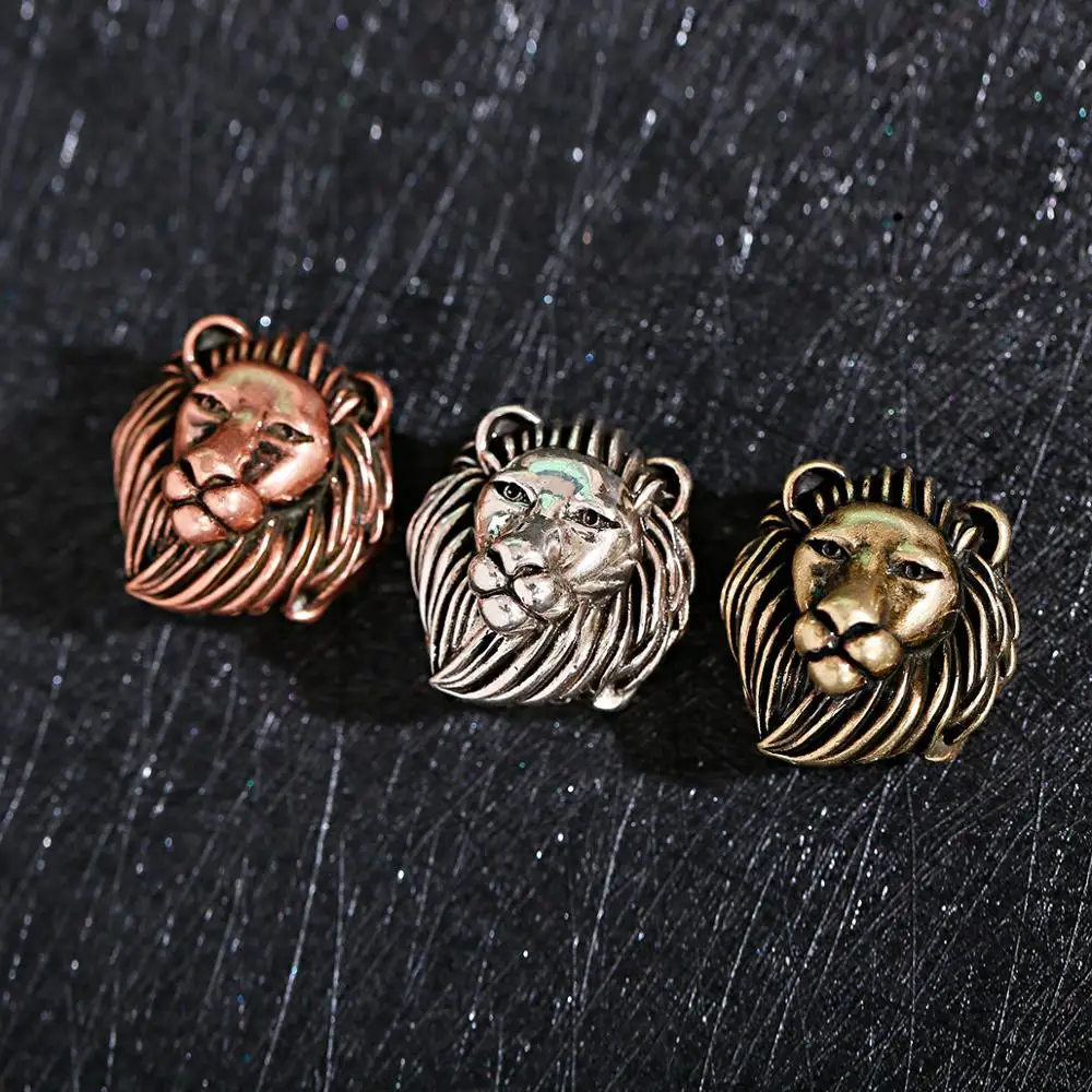 Lion Wolf Animal Head Retro Beads For Bracelets Making Charms For Jewelry Pendant Materials Bat Spacer Bead Kralen Punk Fashion
Lion Wolf Animal Head Retro Beads For Bracelets Making Charms For Jewelry Pendant Materials Bat Spacer Bead Kralen Punk Fashion