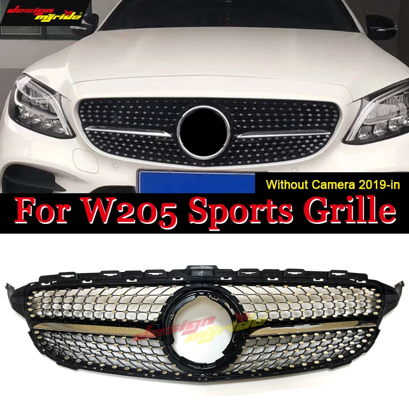For MercedesMB C Class W205 C205 Saloon Estate Coupe Front Diamonds Look Grille Grill Grills ABS Gloss Black Without Camera 19-
For MercedesMB C Class W205 C205 Saloon Estate Coupe Front Diamonds Look Grille Grill Grills ABS Gloss Black Without Camera 19-