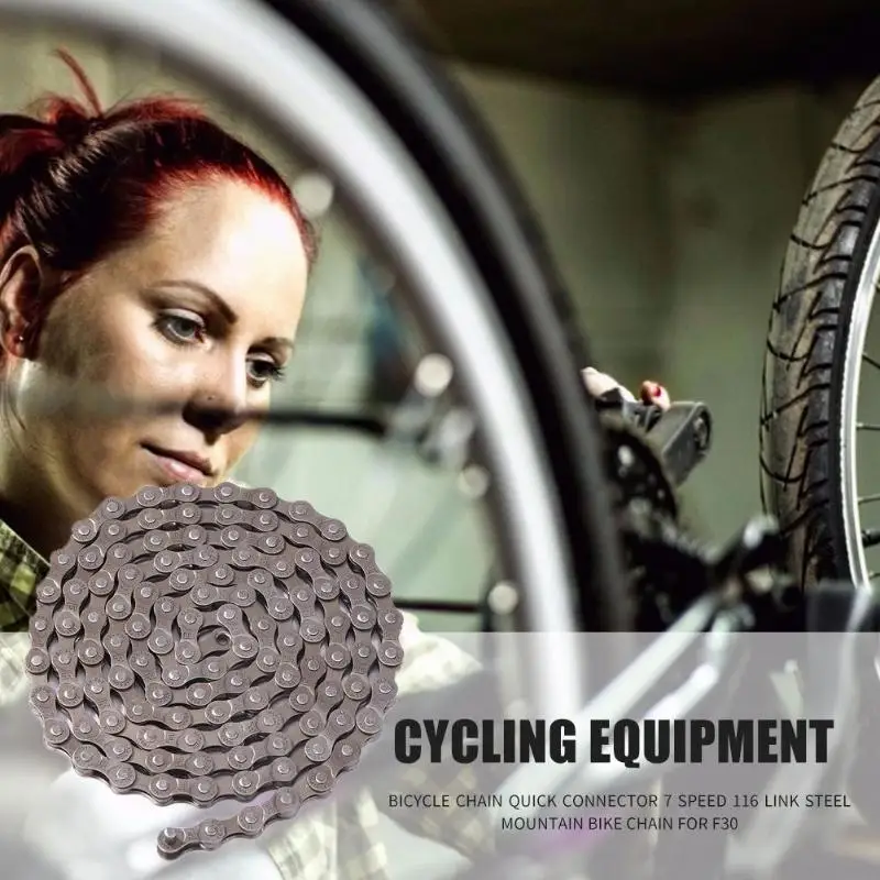 Hot Sale Bicycle Chain Multi-function For F51 Bike Chain Quick Connector 7 Speed 116 Links MTB Chain Cycling Equipment
Hot Sale Bicycle Chain Multi-function For F51 Bike Chain Quick Connector 7 Speed 116 Links MTB Chain Cycling Equipment