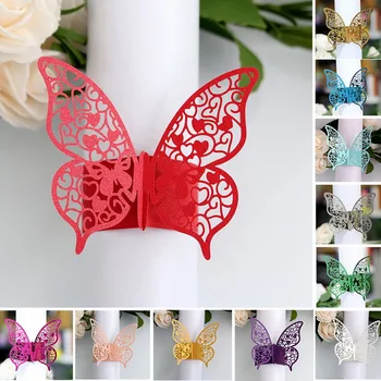 50Pcs 12 Colors Butterfly Paper Napkin Rings Set Napkins Holders for Hotel Birthday Wedding Party Dinner Favor Table Decoration
50Pcs 12 Colors Butterfly Paper Napkin Rings Set Napkins Holders for Hotel Birthday Wedding Party Dinner Favor Table Decoration