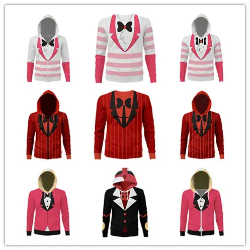 Hazbin Cosplay Hotel Hoodie Charlie Alastor Sweatshirt Carnival Costumes Adult Men Girls Pullover Jacket Top Streetwear
Hazbin Cosplay Hotel Hoodie Charlie Alastor Sweatshirt Carnival Costumes Adult Men Girls Pullover Jacket Top Streetwear