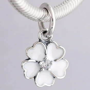 Original White Enamel Primrose Flower With Crystal Necklace Pendant Fit 925 Sterling Silver Charm Pandora Bracelet Diy Jewelry
Original White Enamel Primrose Flower With Crystal Necklace Pendant Fit 925 Sterling Silver Charm Pandora Bracelet Diy Jewelry
