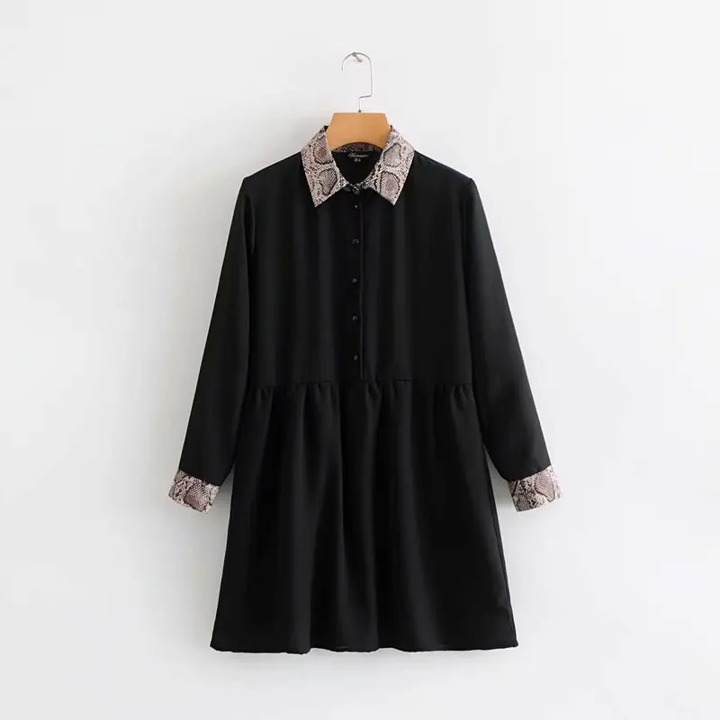Spring And Autumn Western Style 2018 Autumn New Style Versitile Fashion Animal Pattern Printed Splicing Dress WOMEN'S Dress
Spring And Autumn Western Style 2018 Autumn New Style Versitile Fashion Animal Pattern Printed Splicing Dress WOMEN'S Dress