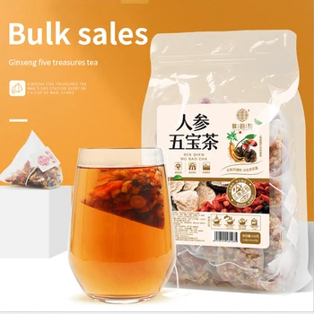 Qiao Yuntang Ginseng Wubao tea 250g / bag Triangle bag longan wolfberry red date tea Wubao tea Men's vitality tea Improve sleep
Qiao Yuntang Ginseng Wubao tea 250g / bag Triangle bag longan wolfberry red date tea Wubao tea Men's vitality tea Improve sleep