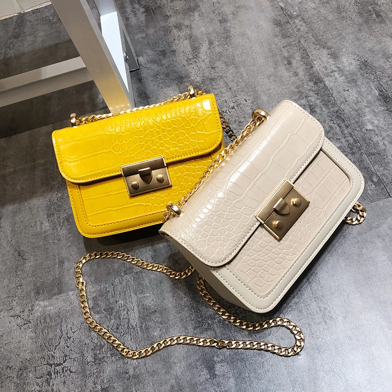 Satchels Alligator Bag for Women Designer Messenger Bag Fashion Chain Women Handbags 
Satchels Alligator Bag for Women Designer Messenger Bag Fashion Chain Women Handbags