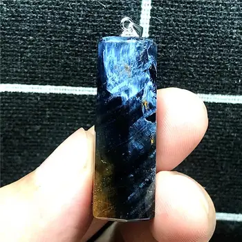 Natural Blue Pietersite Cylinder Pendant For Woman Man Crystal 33x11mm Beads Silver Sterling Namibia Energy Stone Jewelry AAAAA
Natural Blue Pietersite Cylinder Pendant For Woman Man Crystal 33x11mm Beads Silver Sterling Namibia Energy Stone Jewelry AAAAA