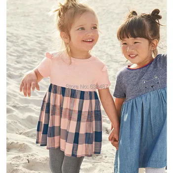 Bebe Kids 100% Cotton Princess Dresses for Girls Short Sleeve Tops one-piece Brand Baby Girl Clothes Plaid 2020 Summer Tees 1-8Y
Bebe Kids 100% Cotton Princess Dresses for Girls Short Sleeve Tops one-piece Brand Baby Girl Clothes Plaid 2020 Summer Tees 1-8Y
