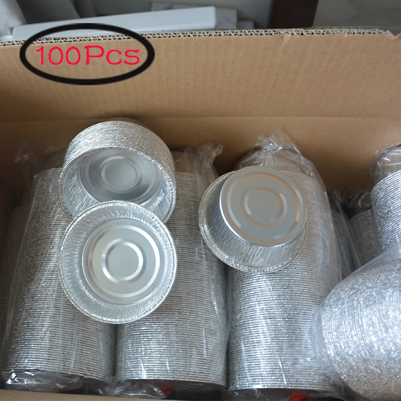 100Pcs Baking Mold Disposable Aluminum Foil Round Bowl Cupcakes BBQ DIY Steamed Egg Cooking Household Packaging Reusable
100Pcs Baking Mold Disposable Aluminum Foil Round Bowl Cupcakes BBQ DIY Steamed Egg Cooking Household Packaging Reusable