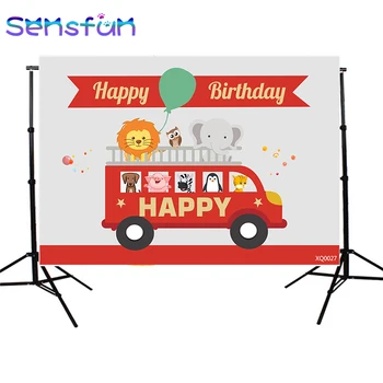 XQ0027 Vinyl Animals Party Bus Theme Backdrops Custom Happy Birthday Party Photography Backgrounds For Photo Studio 220x150cm
XQ0027 Vinyl Animals Party Bus Theme Backdrops Custom Happy Birthday Party Photography Backgrounds For Photo Studio 220x150cm