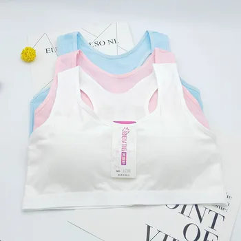 Students Bra-Free Steel Ring Girls Pure Cotton Sports Underwear Vest Winter Little GIRL'S Developing Solid Color Wrap-around Tub 
Students Bra-Free Steel Ring Girls Pure Cotton Sports Underwear Vest Winter Little GIRL'S Developing Solid Color Wrap-around Tub