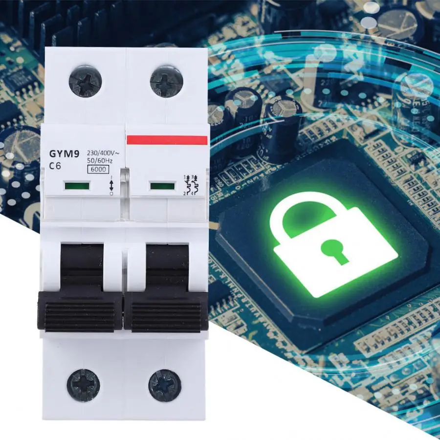 Miniature Circuit Protection 2P Circuit Breaker High Quality Miniature Protection Switch Electrical Equipment 400VAC GYM9-C65 
Miniature Circuit Protection 2P Circuit Breaker High Quality Miniature Protection Switch Electrical Equipment 400VAC GYM9-C65