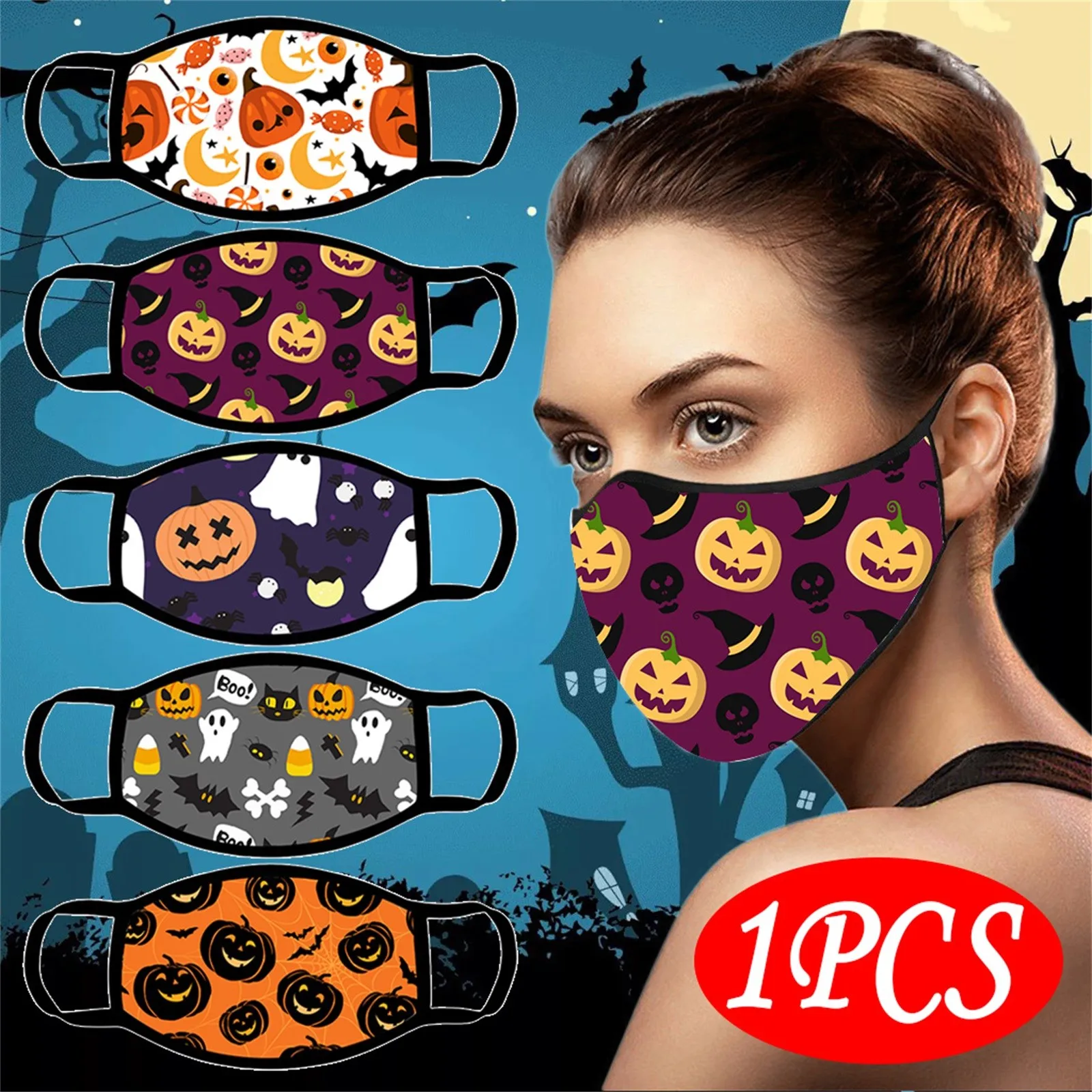 1PC Adult Halloween mask Halloween pumpkin mask 3D Printing Anti-Pollution Washable Mask masque noel adulte mascherine natale *
1PC Adult Halloween mask Halloween pumpkin mask 3D Printing Anti-Pollution Washable Mask masque noel adulte mascherine natale *