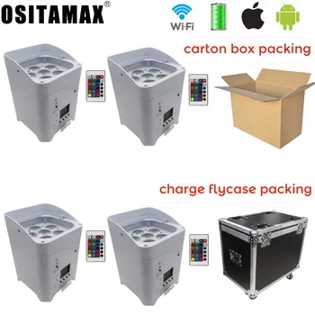 6x18w LED DJ Par Light RGBWA UV LED Uplight IR Remote Wireless Battery Par Can Wash Effect WIFI Wedding Party Disco Lights
6x18w LED DJ Par Light RGBWA UV LED Uplight IR Remote Wireless Battery Par Can Wash Effect WIFI Wedding Party Disco Lights