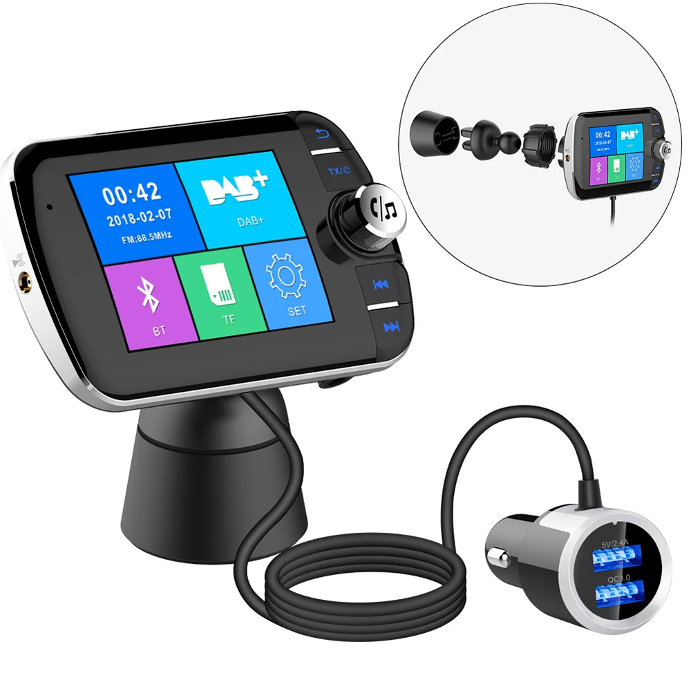 For iPhone 11 pro Max 11 Car Radio Receiver DAB Digital Audio Broadcasting Bluetooth Handsfree TF Card FM Quick Charger QC3.0
For iPhone 11 pro Max 11 Car Radio Receiver DAB Digital Audio Broadcasting Bluetooth Handsfree TF Card FM Quick Charger QC3.0