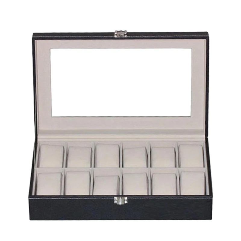 12 Compartment Leather Watch Box Storage Box Jewelry Display Box Watch Storage Box
12 Compartment Leather Watch Box Storage Box Jewelry Display Box Watch Storage Box