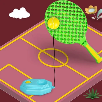 Self Study Two Player Reusable Rebound Racket Ball Tennis Trainer Set Training Home Base Device Indoor Outdoor Entertainment
Self Study Two Player Reusable Rebound Racket Ball Tennis Trainer Set Training Home Base Device Indoor Outdoor Entertainment