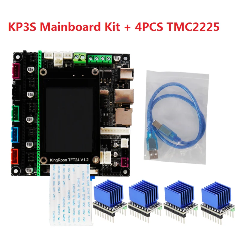 KingRoon 1Kit Mainboard KP3S Controller TFT V1.2 2.8'' LCD Touch Screen 24V Ultra Silent TMC2225 Drivers 3D Printer Parts
KingRoon 1Kit Mainboard KP3S Controller TFT V1.2 2.8'' LCD Touch Screen 24V Ultra Silent TMC2225 Drivers 3D Printer Parts