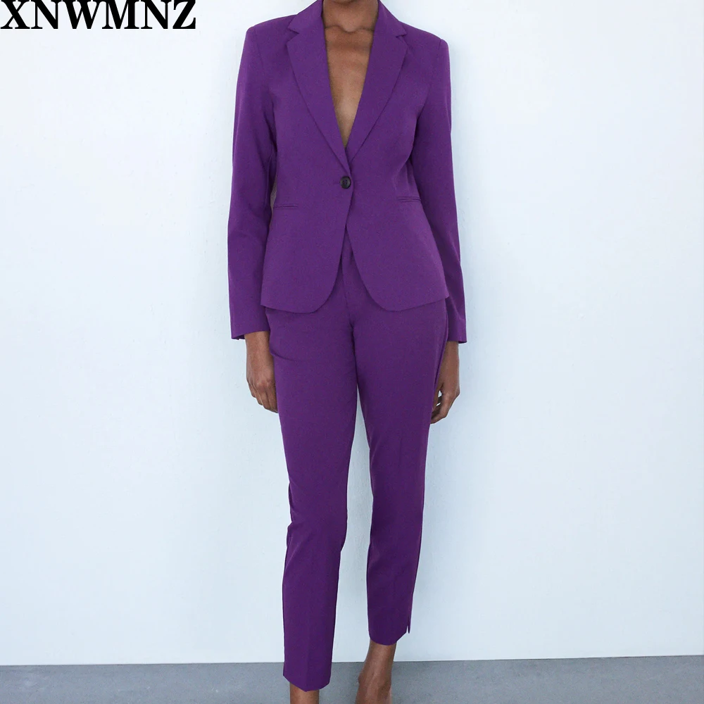 XNWMNZ Za women 2020 basic Blazer with lapel collar long sleeves jetted pockets back vent single-button Female Ladies Retro tops
XNWMNZ Za women 2020 basic Blazer with lapel collar long sleeves jetted pockets back vent single-button Female Ladies Retro tops