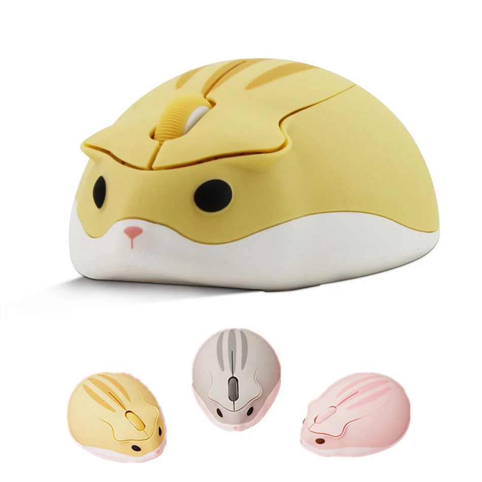 2.4G Wireless Optical Mouse Cute Cartoon Hamster Computer Mice Ergonomic Mini 3D PC Office Mouse For Kid Girl Gift
2.4G Wireless Optical Mouse Cute Cartoon Hamster Computer Mice Ergonomic Mini 3D PC Office Mouse For Kid Girl Gift