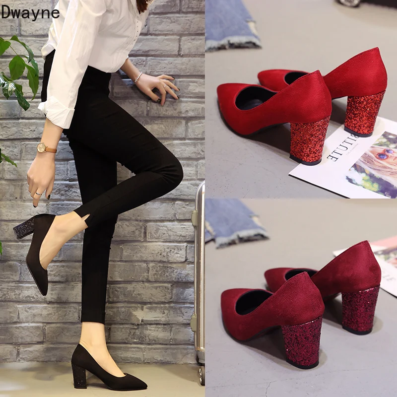 2019 new women's single shoes red sequins pointed high heels Korean fashion shallow mouth sexy banquet wedding shoes
2019 new women's single shoes red sequins pointed high heels Korean fashion shallow mouth sexy banquet wedding shoes