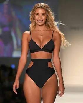 2020 Lady's New Summer Beachwear Bikini Solid Bikinis Set High Waist Swimsuit Women's Swimwear Swimming suit for women biquini
2020 Lady's New Summer Beachwear Bikini Solid Bikinis Set High Waist Swimsuit Women's Swimwear Swimming suit for women biquini