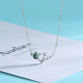 Light Blue Mercury Clavicle Chain on Neck S925 Sterling Silver Universal Five-pointed Star Necklace for Women Jewelry 2020
Light Blue Mercury Clavicle Chain on Neck S925 Sterling Silver Universal Five-pointed Star Necklace for Women Jewelry 2020