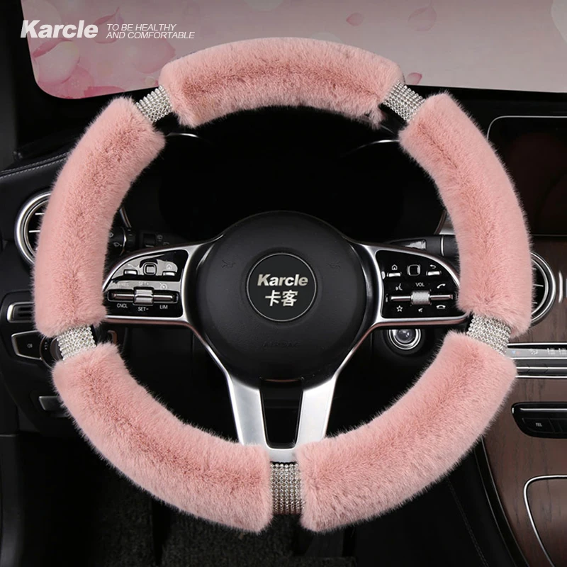 Karcle D Type O Type Car Steering Wheel Cover Glitter Rhinestone Plush Steering Covers Wheel Cover Universal 15 Inch
Karcle D Type O Type Car Steering Wheel Cover Glitter Rhinestone Plush Steering Covers Wheel Cover Universal 15 Inch