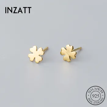 INZATT Real 925 Sterling Silver Clover Stud Earrings For Fashion Woman Cute Fine Jewelry MInimalist Lucky Accessories Gift
INZATT Real 925 Sterling Silver Clover Stud Earrings For Fashion Woman Cute Fine Jewelry MInimalist Lucky Accessories Gift
