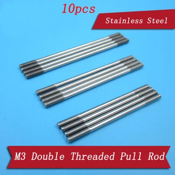 10pcs M3 Metal Pull Rod Ball Head Buck Screw Connecting Linkage Double End Thread for RC Model DIY Axle Connection Long Shaft
10pcs M3 Metal Pull Rod Ball Head Buck Screw Connecting Linkage Double End Thread for RC Model DIY Axle Connection Long Shaft