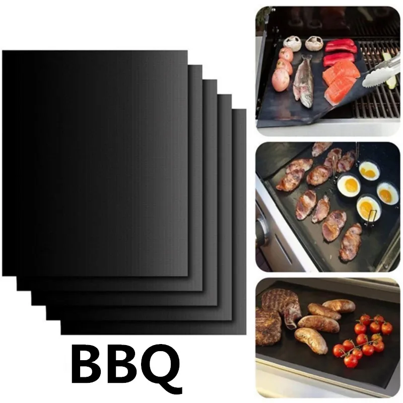 1 PC Non-stick BBQ Grill Mat Reusable Teflon Cooking Grilling Sheet Heat Resistance Easily Cleaned 40 * 33cm For Party Tools New
1 PC Non-stick BBQ Grill Mat Reusable Teflon Cooking Grilling Sheet Heat Resistance Easily Cleaned 40 * 33cm For Party Tools New